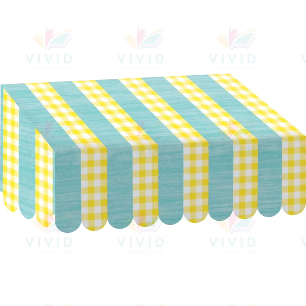 TCR77471 LEMON ZEST AWNING - 24’’ W x 12½’ H x 8’’ D. - Paper Awnings