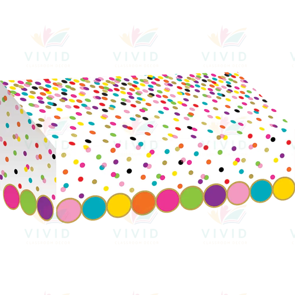 TCR77882 CONFETTI AWNING - 24’’ W x 12½’ H x 8’’ D. - Paper Awnings