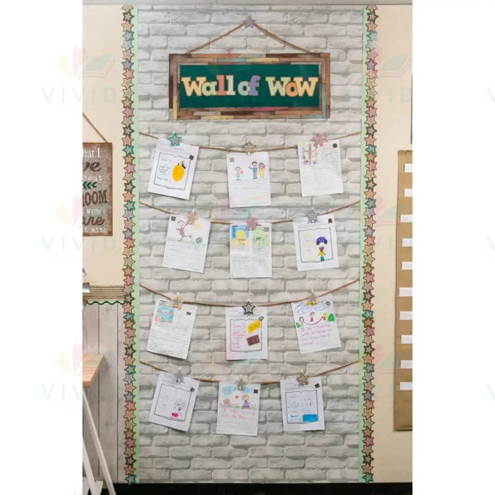 TCR77892 WHITE BRICK BETTER THAN PAPER BULLETIN BOARD ROLL - 4x12 ft - Bulletin Roll Paper
