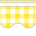 TCR8500 YELLOW CHECKED BORDER - Bulletin Trimmers