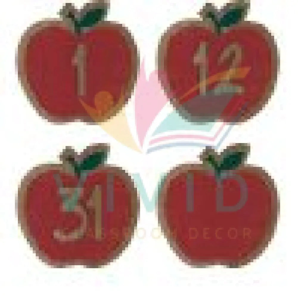 TCR8701 Apple English Calendar Cards - 2.5’’ - Calendars