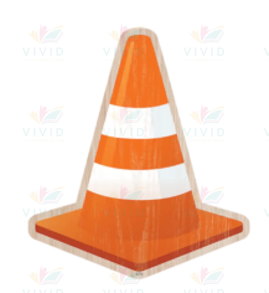 TCR8745 CONSTRUCTION CONE ACCENT CUTOUT - Approximately 6’’ - Accent