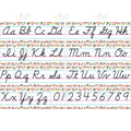 TCR8764 Cursive letters strips with Colorful dotted border - Learning Charts English
