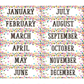 TCR8803 Confetti Month Cards - 5x18’’ - Calendars