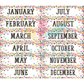 TCR8803 Confetti Month Cards - 5x18’’ - Calendars