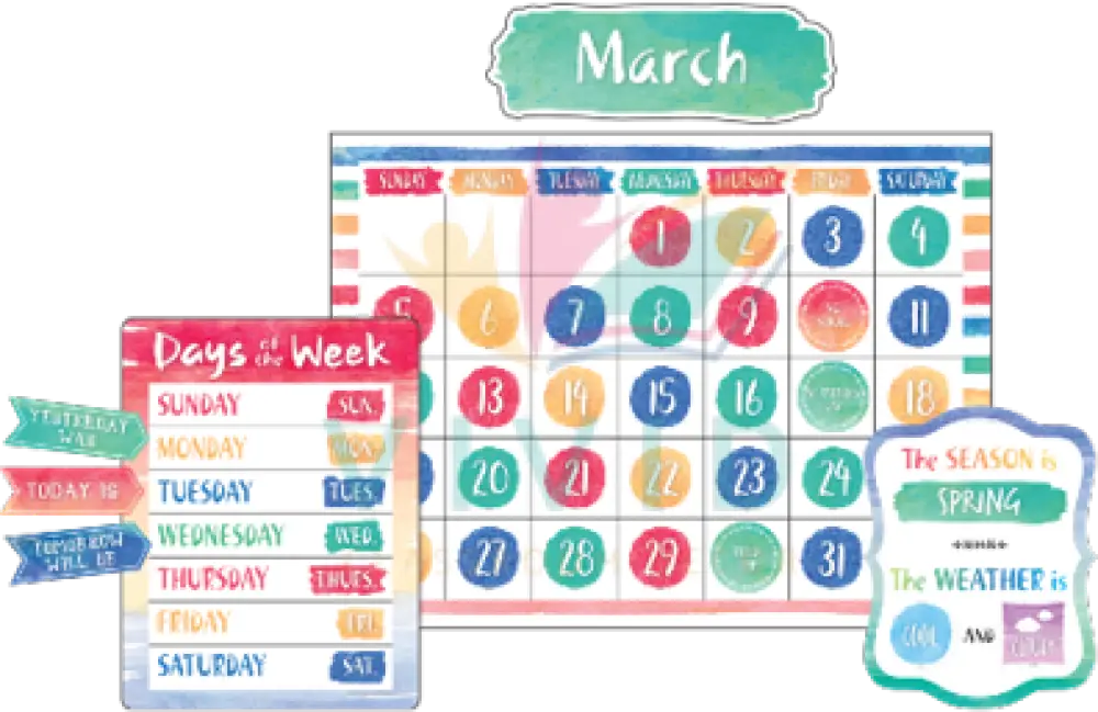 TCR8971 WaterColor Calendars - Calendars