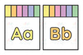 VAB002 ABC Cards - 8.5x11 - Learning Charts English