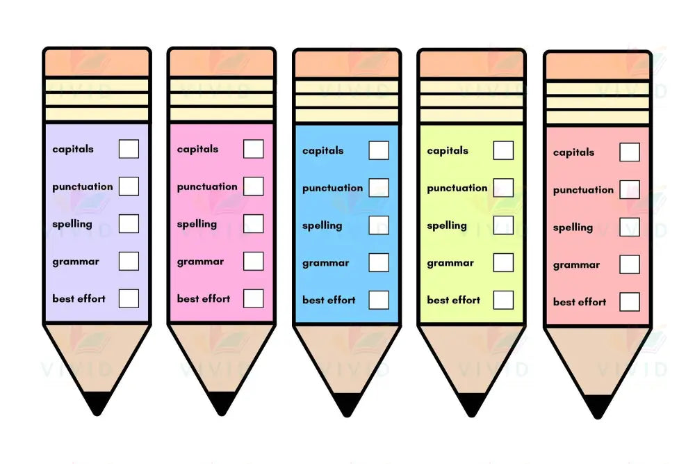 VAB003 Writing Checklist - 8.5x11 - Learning Charts English