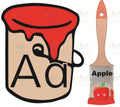 VAB300 ABC Paint buckets - 8.5x11’’ - Learning Charts English