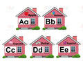 VAB301 ABC House - 8.5x11’’ - Learning Charts English