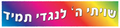 VB1871 SHVISI BANNER ColorFUL WHITE TEXT - 12x48’’ - Shvisi Signs