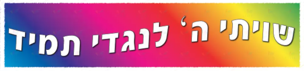 VB1871 SHVISI BANNER ColorFUL WHITE TEXT - 12x48’’ - Shvisi Signs
