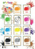 VBT121 Color Snail - 12x18’’ - Learning Charts Yiddish