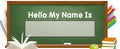 VCL130 Name Tags Blackboard - 3.5x11.5’’ - Classroom Management and Teacher Aid