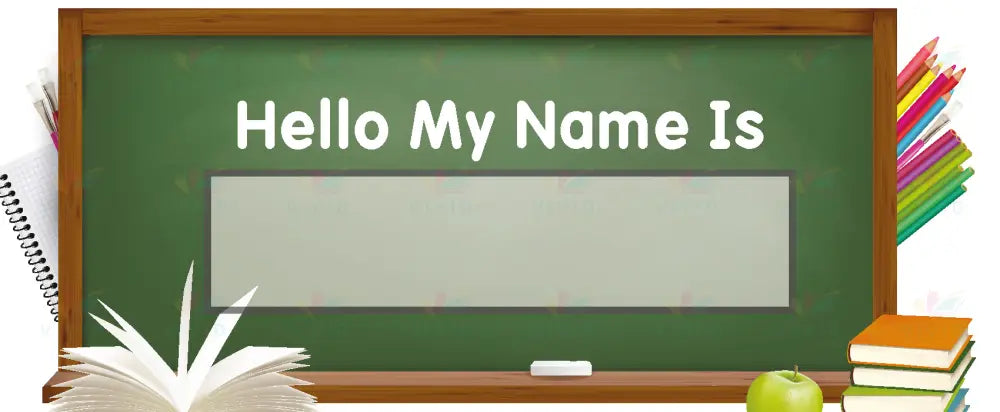 VCL130 Name Tags Blackboard - 3.5x11.5’’ - Classroom Management and Teacher Aid