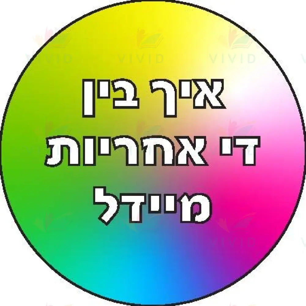 VCL2102 Right Helping Hands Yiddish Poster - 12x18 - Learning Charts Yiddish