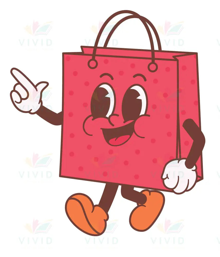 VCP002 ANIMATED SHOPPING BAG - 24x28 - Centerpieces