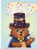 VCP0050 MAGIC HAT BEAR - 24x28 / $14.99 - Centerpieces