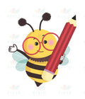 VCP013 BEE WITH PENCIL - 24x28 - Centerpieces