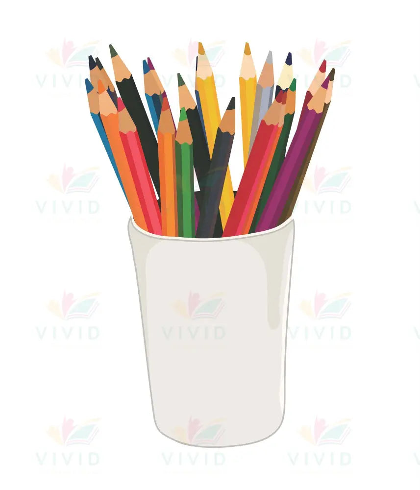 VCP014 CUP WITH PENCILS - 24x28 - Centerpieces