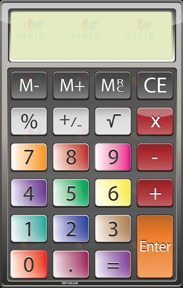 VCP1244 CALCULATOR - 24x28 - Centerpieces