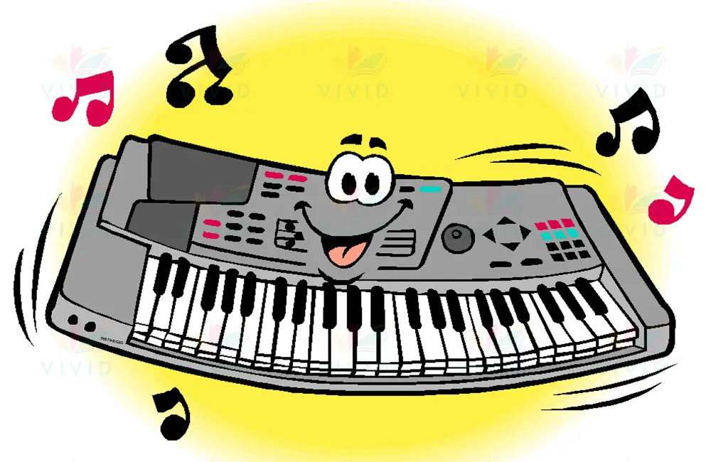 VCP1264 PIANO ANIMATED - 24x28 - Centerpieces