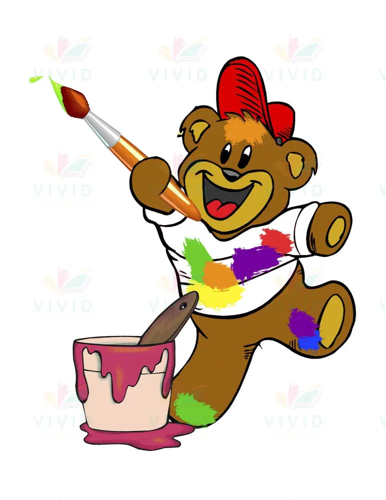 VCP2151 PAINT BEAR - Centerpieces