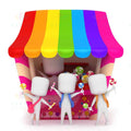 VCP2152 MARSHMALLOW CANDY HOUSE - Centerpieces