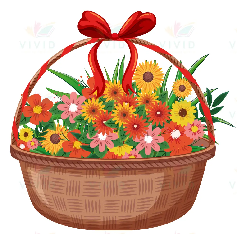 VCP2157 FLOWER BASKET - Centerpieces
