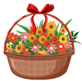 VCP2157 FLOWER BASKET