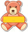 VCP218 BEAR WITH BLANK - Centerpieces