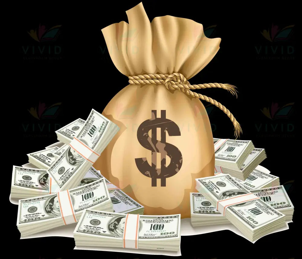 VCP2222 SACK WITH MONEY - Centerpieces