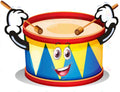 VCP2342 ANIMATED DRUM - Centerpieces
