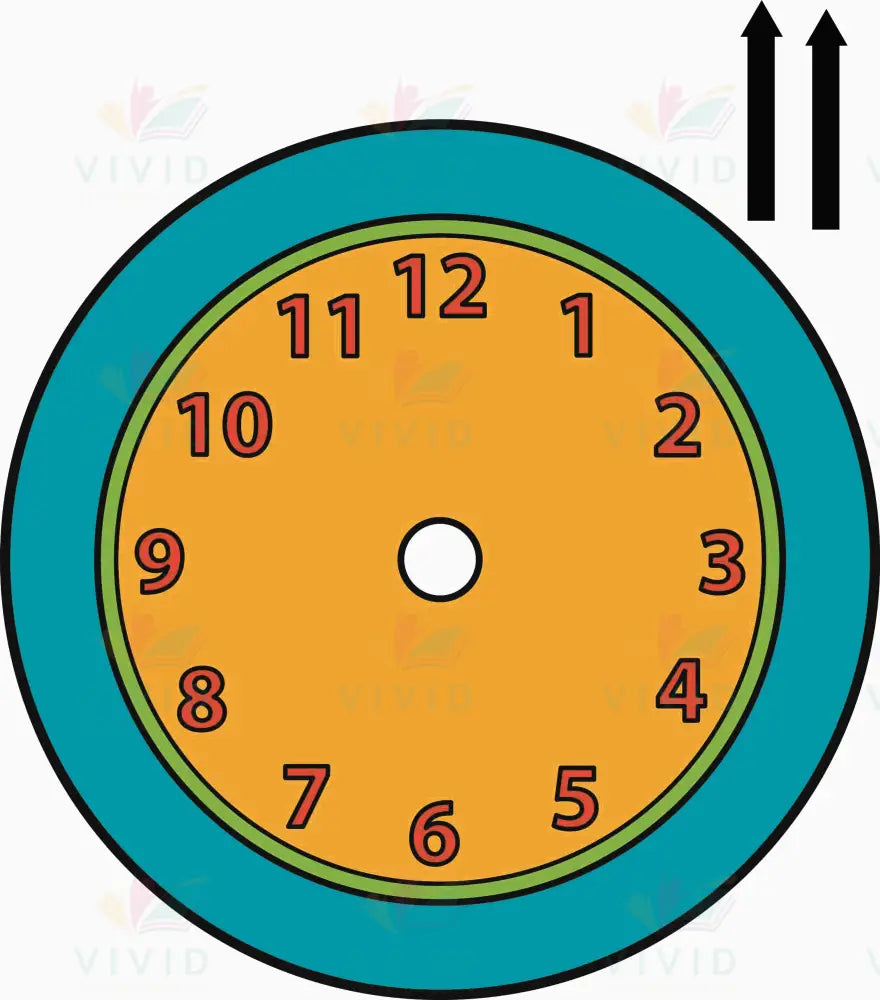 VCP3344 CLOCK WITH HANDLES - 24x28 - Centerpieces