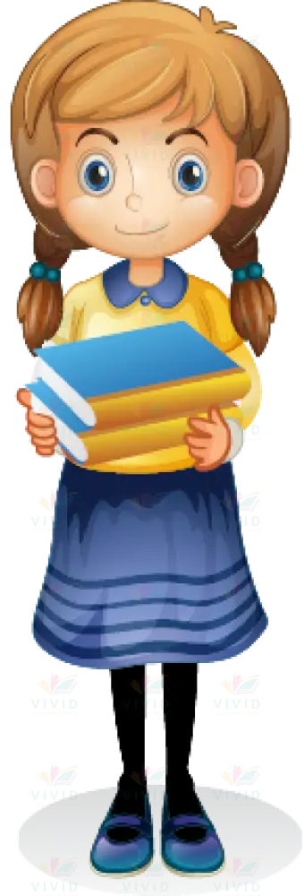 VCP3533 GIRL WITH BOOK - 24x28 - Centerpieces