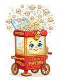 VCP9004 POPCORN MACHINE CNTRPC - 24x28 - Centerpieces