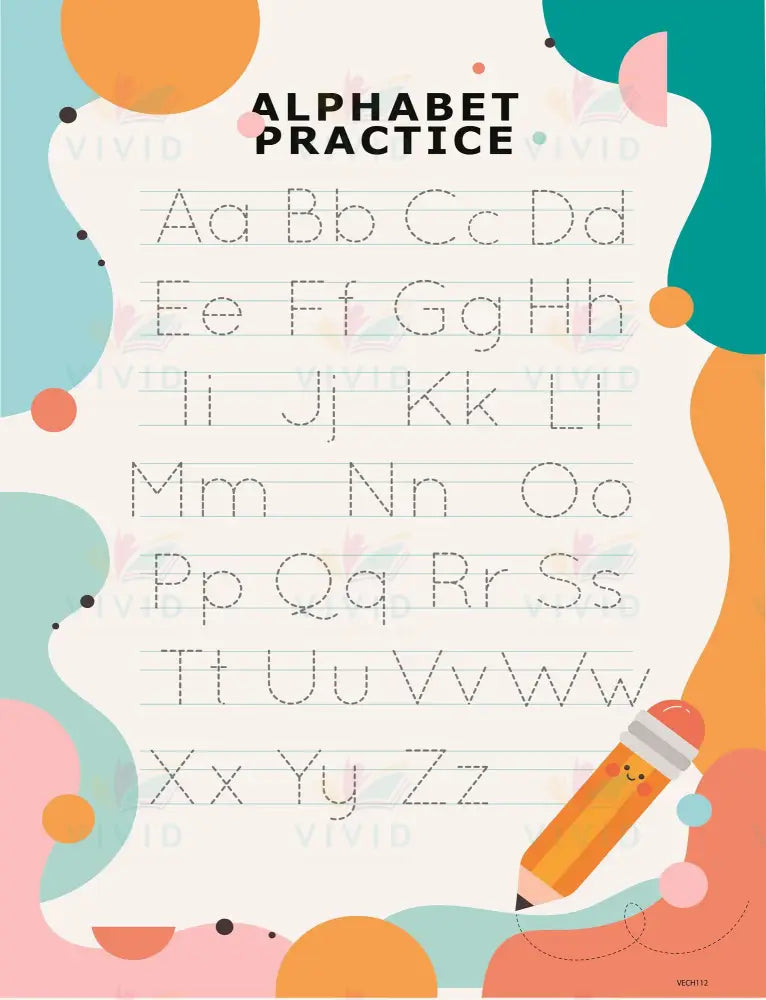 VECH112 ABC Poster - 18x24’’ - Learning Charts English