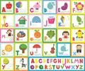 VEL3309 ABC poster with Pictures - 24x20’’ - Learning Charts English