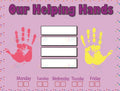 VEL4400 Our Helping Hands Poster - 18x24’’ - Learning Charts English