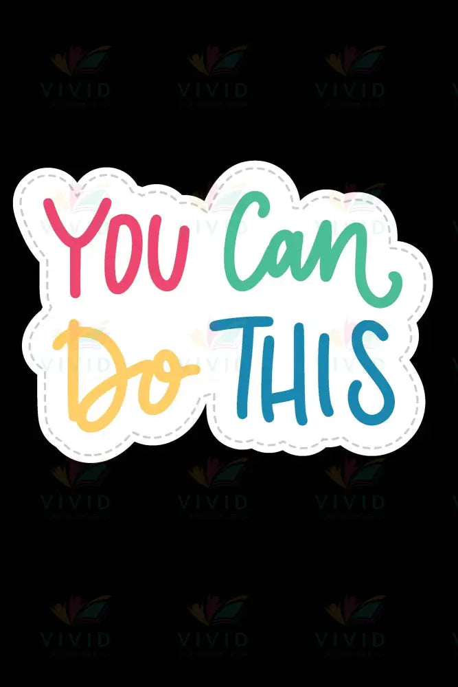 VEP002 You Can Do this Poster - 12x18 - Inspirational Quotes English