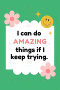 VEP009 I Can Do Amazing Poster - 12x18 - Inspirational Quotes English