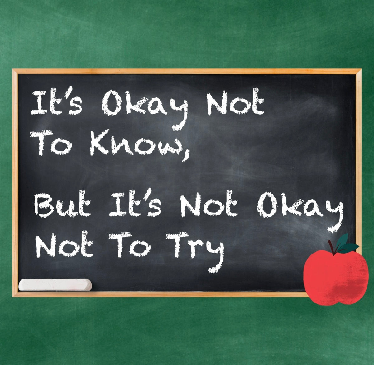 VEP035 IT'S OKAY NOT TO KNOW… POSTER (Copy)
