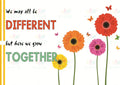 VEP102 We may all be different…poster - 12x18 - Inspirational Quotes English