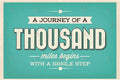 VEP204 A Journey… Poster - 12x18 - Inspirational Quotes English