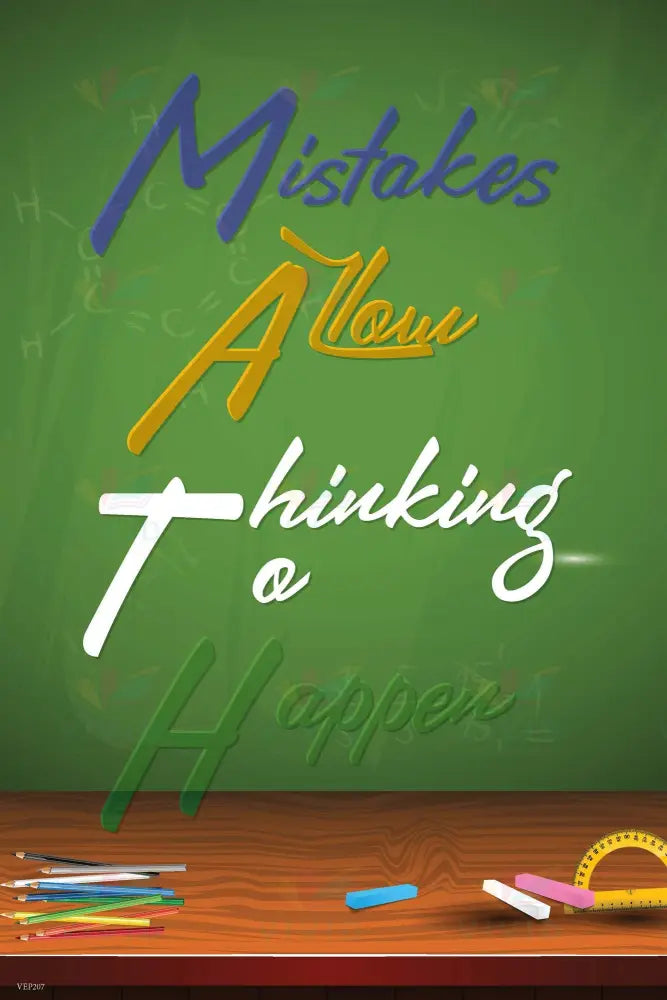 VEP207 MATH Poster - 12x18 - Inspirational Quotes English