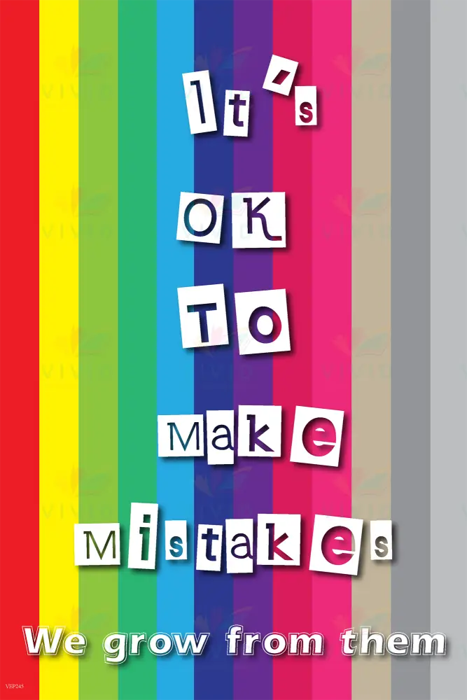 VEP245 It’s OK to Make… Poster - 12x18 - Inspirational Quotes English
