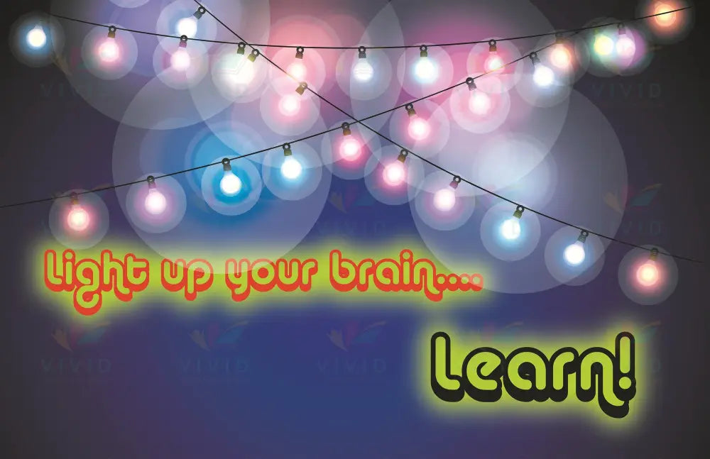 VEP5007 Light up your brain… Poster - 12x18 - Inspirational Quotes English
