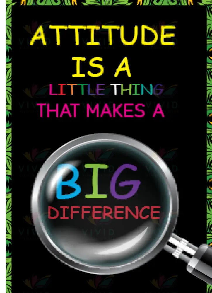 VEP5500 Attitude is a little… Poster - 12x18 - Inspirational Quotes English