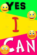 VEP6005 Yes I can Poster - 12x18 - Inspirational Quotes English
