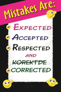 VEP6006 Mistakes are Poster - 12x18 - Inspirational Quotes English